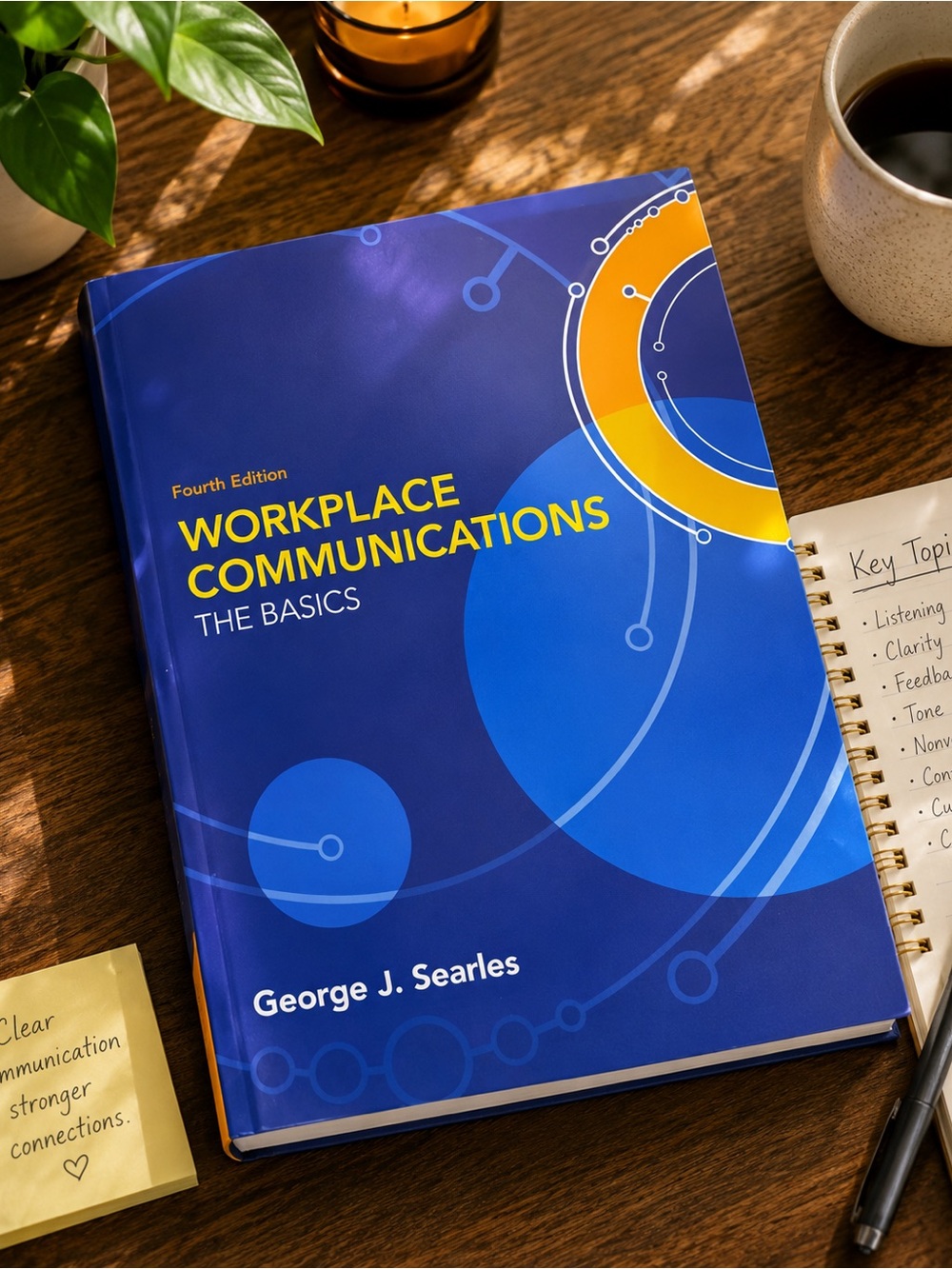 Workplace Communications The Basics by George J. Searles - Blue & Yellow Cover